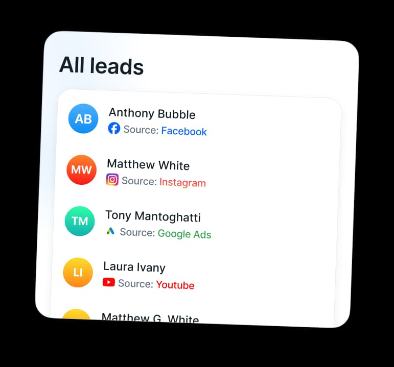 Example of Tapform lead capture form with contact information as the third step of the lead capturing process.