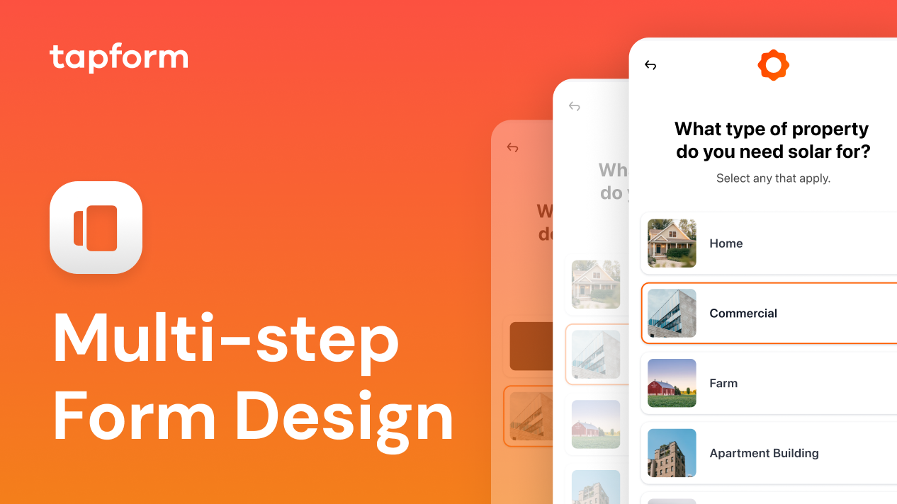 Multi step form design