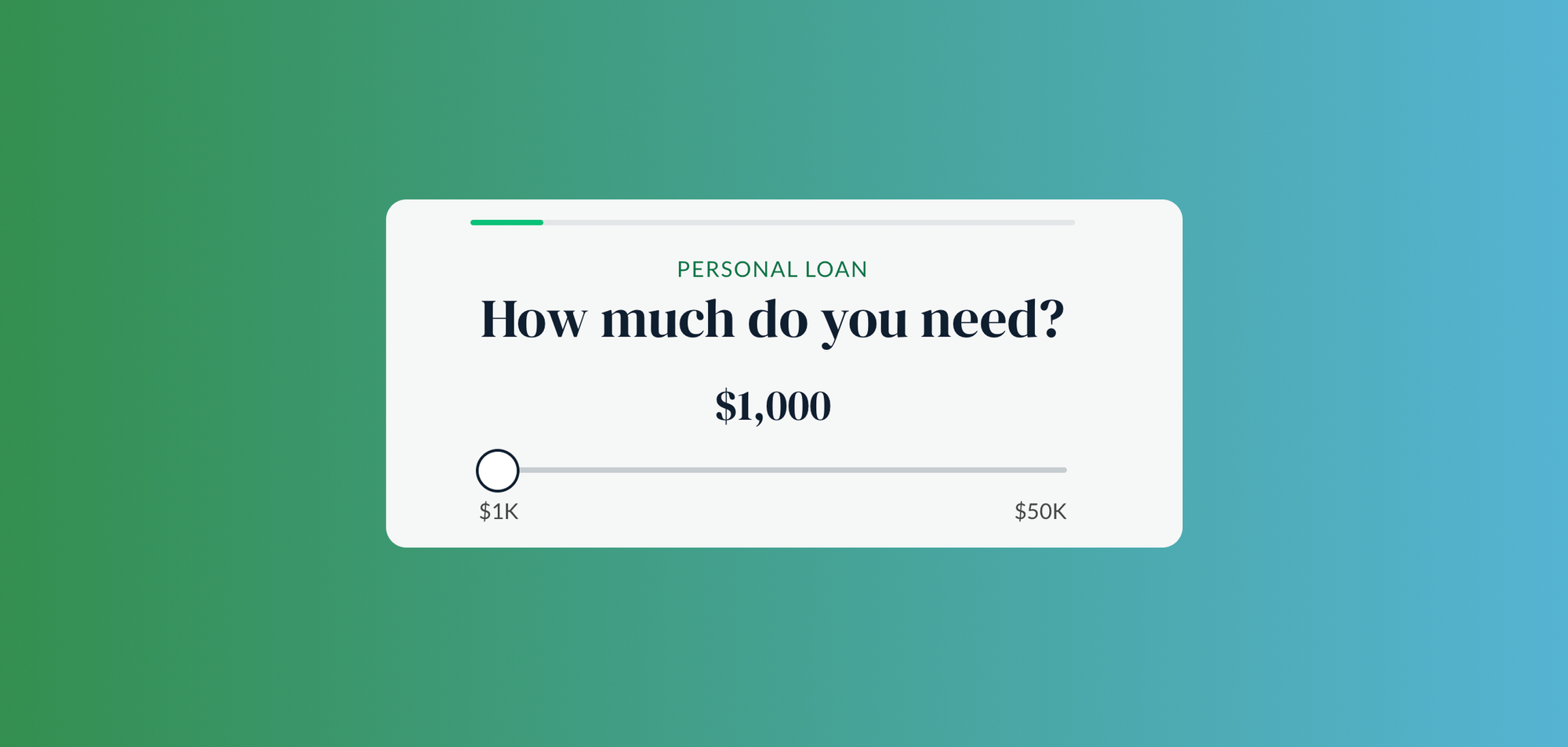 lendingTree lead capture form price slider
