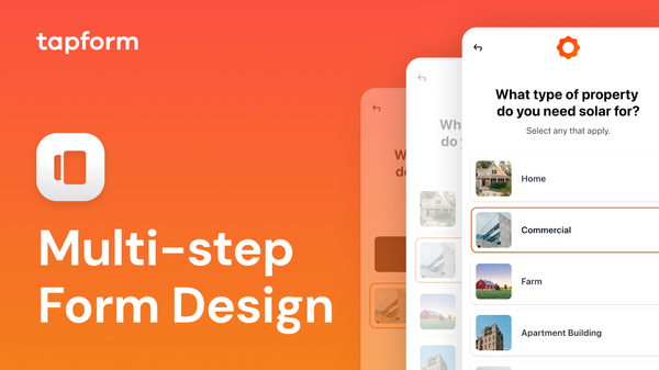 Multi step form design